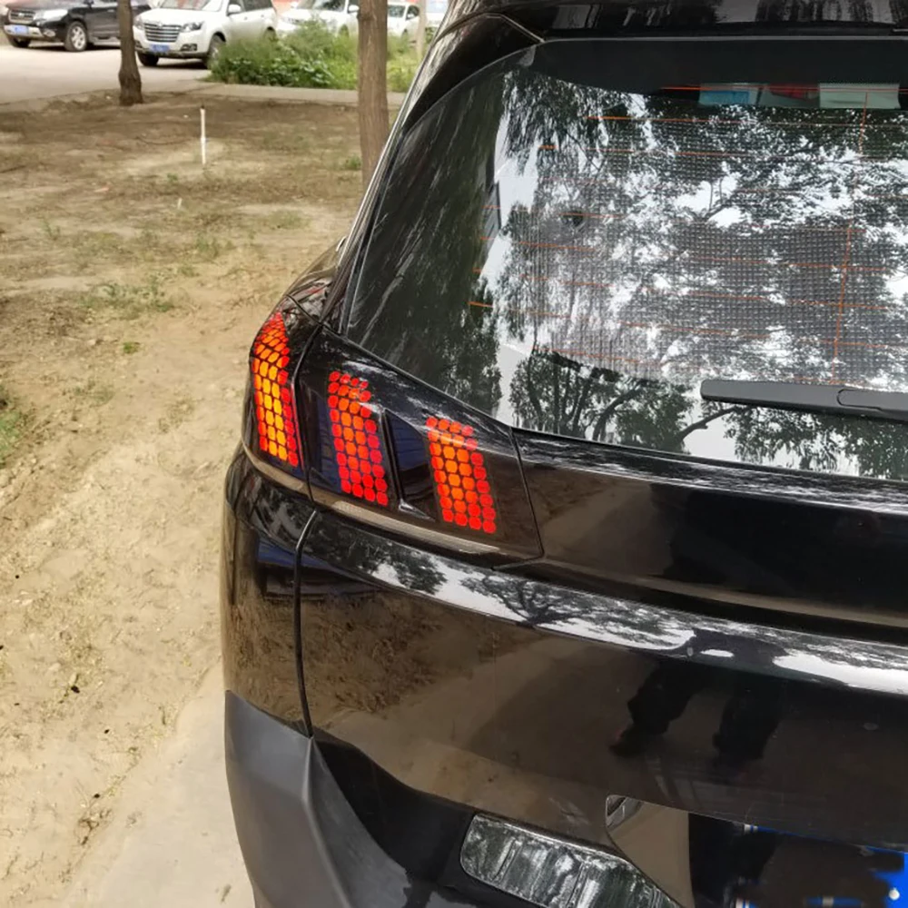 Подходит для Peugeot 3008 4008 5008 модификация специальная наклейка задних фонарей Mustang с