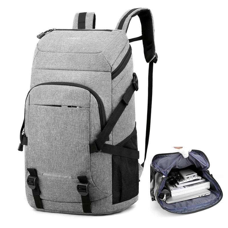 

Модный мужской рюкзак для ноутбука 15,6 дюйма, большие школьные ранцы для мальчиков, сумка для учебников, Мужской Дорожный ранец на ремне, 2022