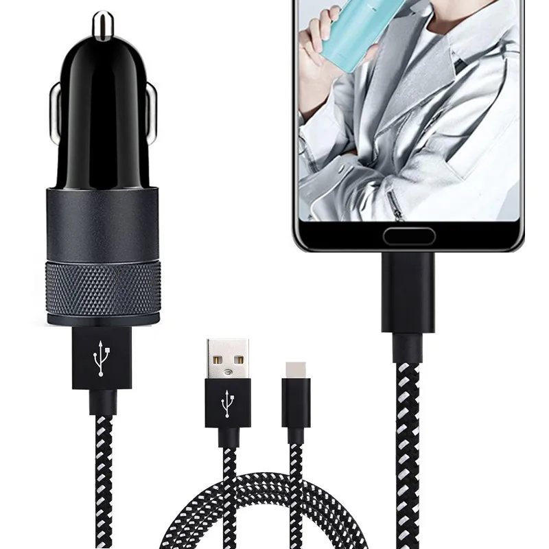 Usb c type зарядное устройство usb + быстрое автомобильное для nokia 7 plus samsung galaxy s8 s9 c5 c7 c9