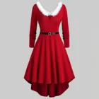 Зимнее рождественское платье-качели, женские вечерние Костюмные платья, Рождественская красная одежда, рождественские платья, женская вечервечерние одежда, Рождественская одежда