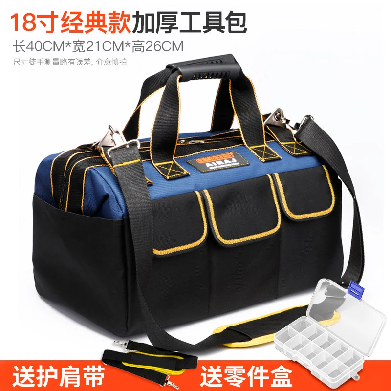 

Waterproof Portable Tool Bag Organizer Multi Pocket Wear Resistant Hardware Tool Bag Anti Fall Elettricista Tools Storage DG50TB