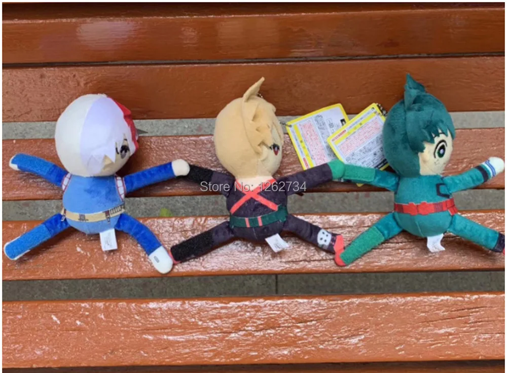 4-15 см My Hero Academy Bakugou Katsuki Todoroki Shoto Midoriya Izuku плюшевый брелок брошь значок с мешком фигурка игрушка TYQQ