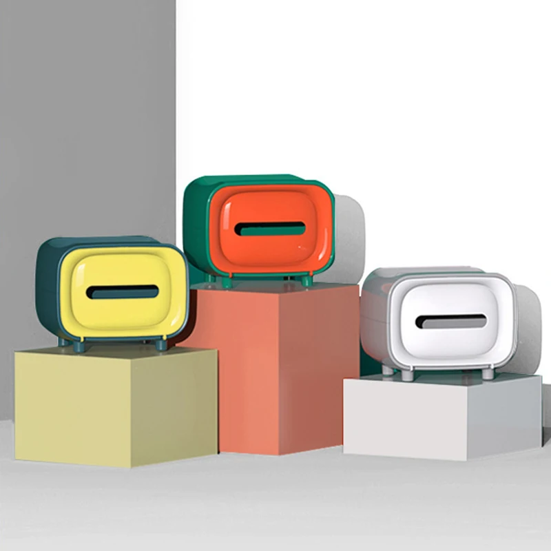 

Desktop Tissue Box Toilet Box Tissue Roll Paper Tissue Box Waterproof Home Bathroom Kitchen Hotel Car Organizer Decoration Tool