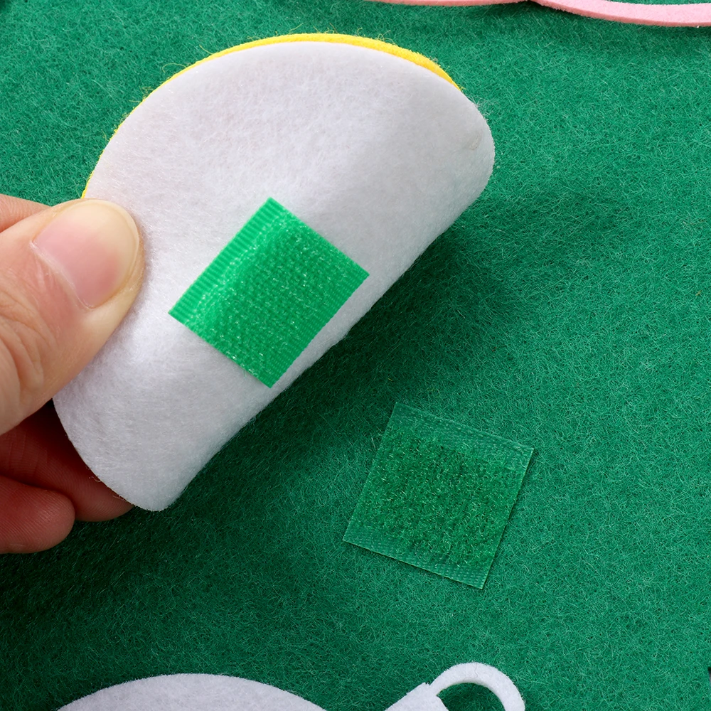 Фетровая искусственная красочная елка дверь стена фотоэлемент пазл игрушки