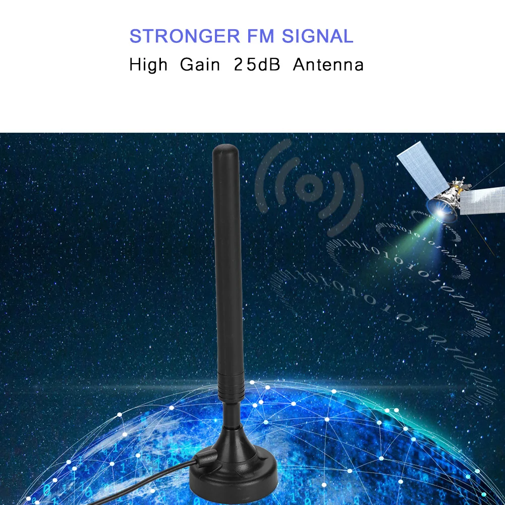 

Household 25dB High Gain USB FM Radio Antenna Boost Signals High Sensitivity FM Antennas For Low Floor With Poor Signal