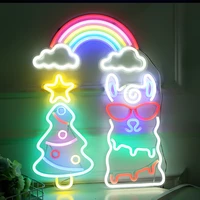 led neon light acrylic back panel sign wall art sign night lamp xmas birthday gift wedding party home decoration hanging lamp