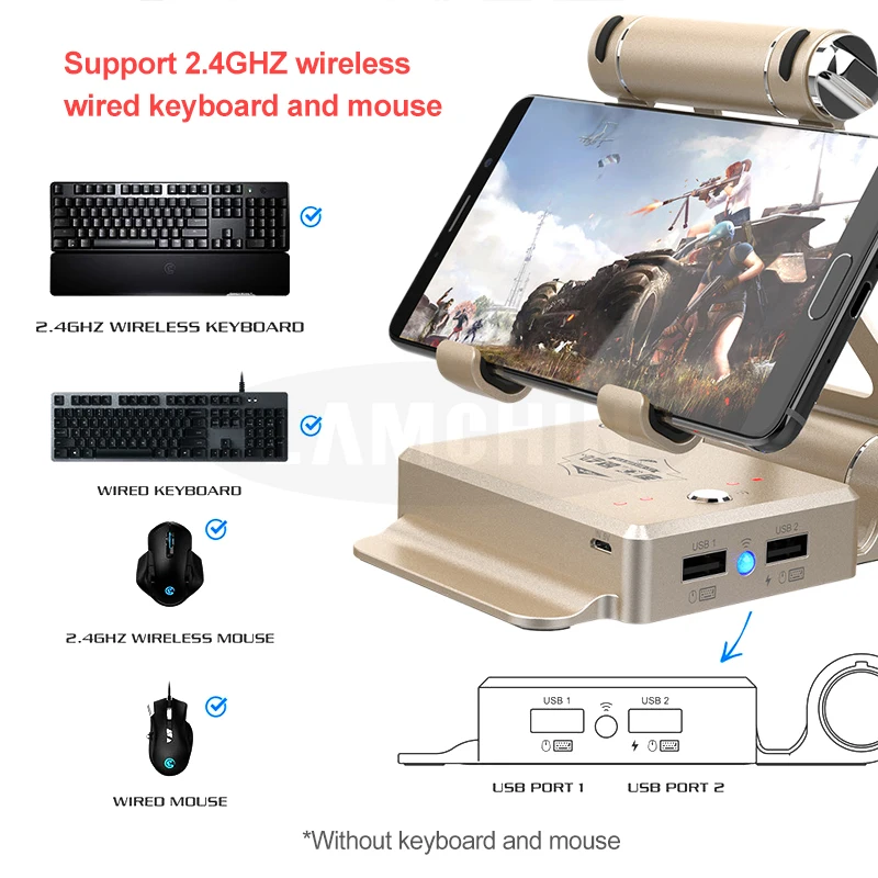 Игровой конвертер Gamesir Mobile PUBG, контроллер PUBG, подставка, портативный держатель для телефона, для Fortnite FPS, игры, мобильные геймпады