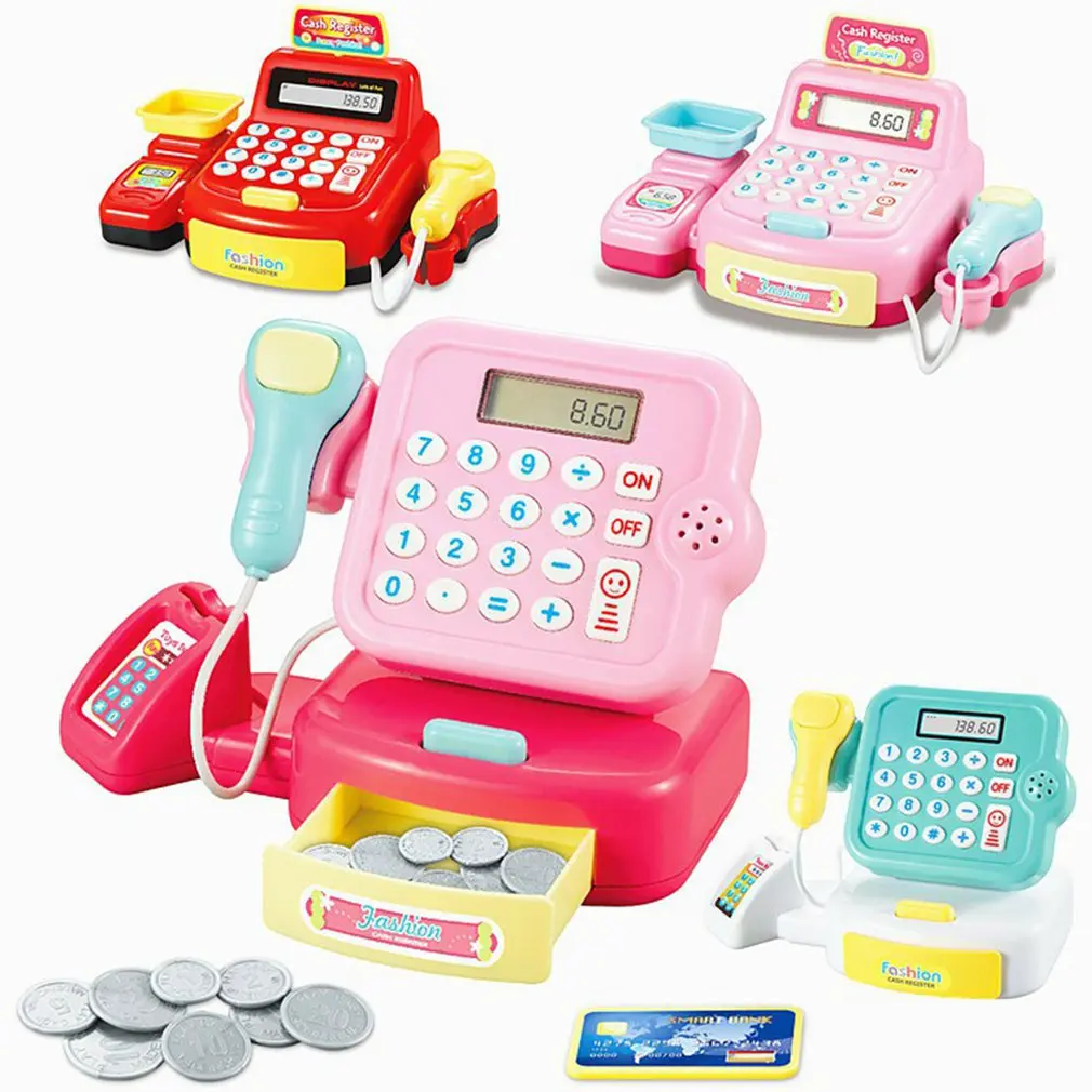 Детский Развивающий домик для ролевых игр игрушка супермаркета кассовый аппарат