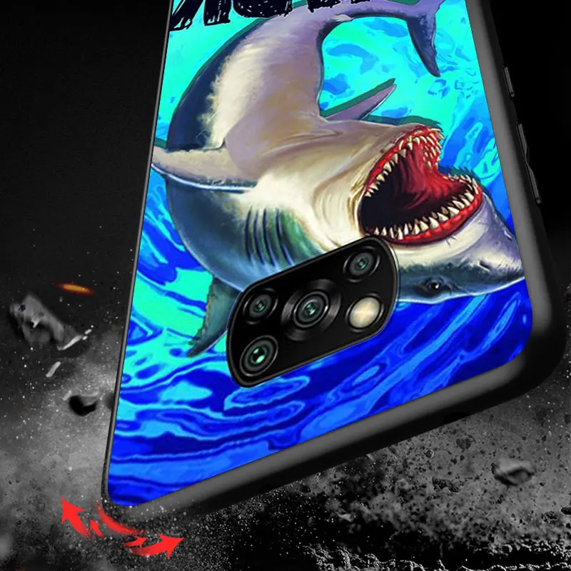 

Sea animal shark For Xiaomi POCO F1 M3 X2 X3 NFC F2 M2 Pro Mi Mix 3 Play A3 A2 A1 lite 6 CC9 CC9E Phone Case