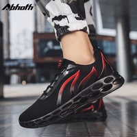 abhoth men casual shoes light mens sneakers breathable mesh mens shoes field training flame shoes outdoor walking male