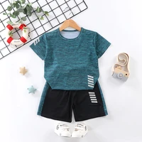 childrens clothing sets running sportswear casual quick drying clothes for boys and girls summer new t shirt shorts 2pcslot