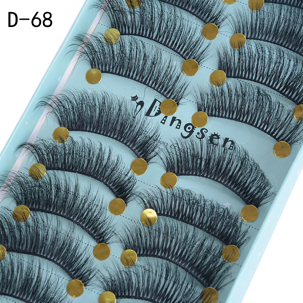 10 пар накладные ресницы натуральные 3D мягкие норковые удлиняющие толстые
