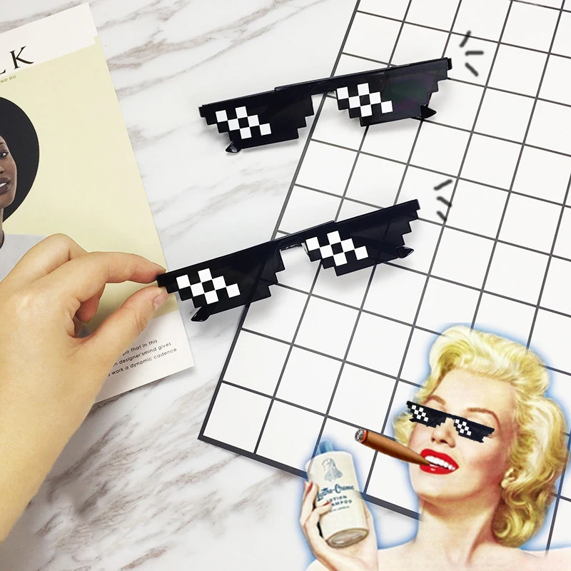 Новинка 2020 забавные мозаичные солнцезащитные очки игрушечные для розыгрыша