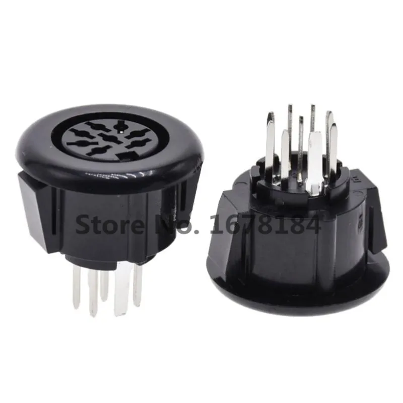 10PCS DS-5-07A Computer Keyboard Female S-terminal MDC DIN 4/5/8 Core Vertical Circular Power Connector | Обустройство дома