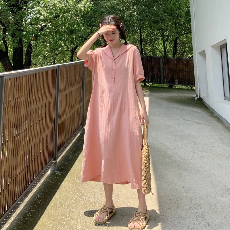 Повседневное милое свободное платье женские платья японский Harajuku Ulzzang женский