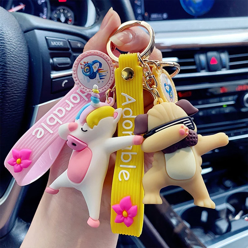 Брелок для ключей с подвеской в виде танцующих животных женщин и мужчин брелок