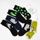 Модные забавные носки с изображением инопланетянина, планеты, Необычные дышащие мужские носки, счастливые длинные носки унисекс