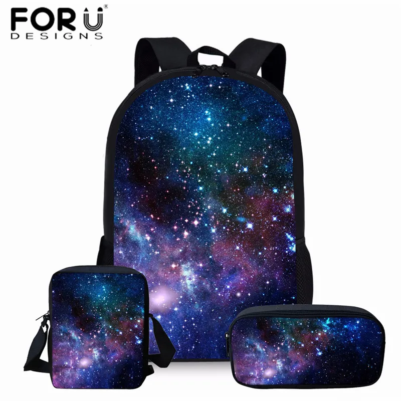 Z3161ECK FORUDESIGNS Backpack for Teenager Girls Boys School Bags the Space Galaxy Women Travel Bagpack Children School Rucksack - Цвет: Z3161ECK