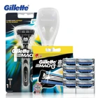 Оригинальные лезвия для бритья Gillette Mach 3, бренд Mach3 для мужчин, лезвия для бритья бороды и удаления волос