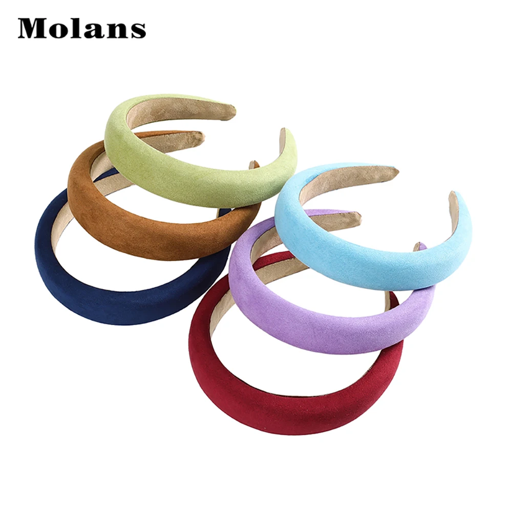 Обруч для волос Molans в Корейском стиле Женский повязка на голову из губки с