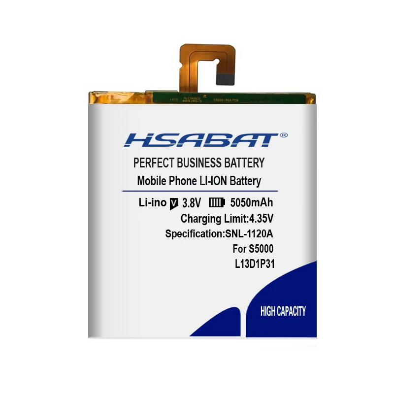 HSABAT L13D1P31 5050 мА/ч, Батарея для lenovo Pad A3500 S5000 S5000-H tab3 7 TB3 710i 710F tab 2 A7 A7-30 A7-10F A7-20F батареи