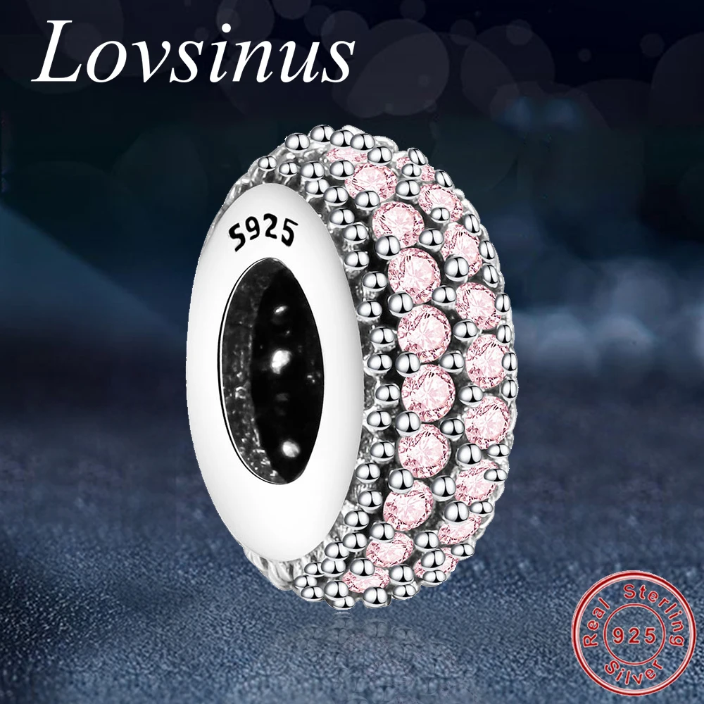 Подвеска для браслета из серебра 925 пробы с фианитами|Бусины| |