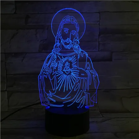 VCity 3D лампа Ночной светильник Иисуса благословенная девственная Мария