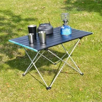 ultralight portable outdoor table foldable camping table aluminum alloy durable dinner table party picnic fishing bbq desk