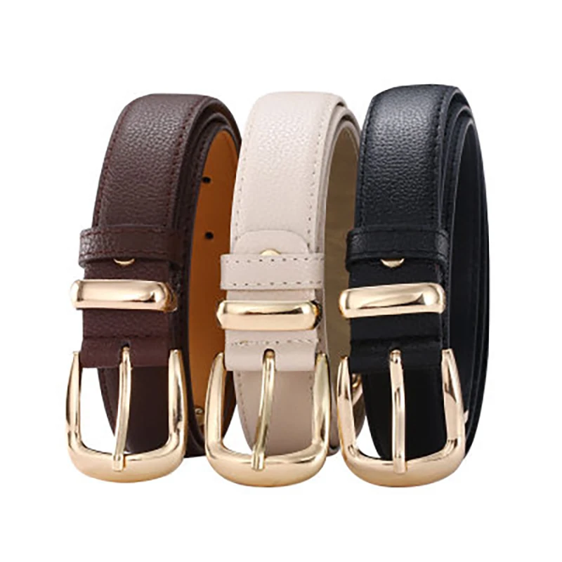 

A001 ladies leisure all-match simple wide belt Korean pin buckle decorative belt luxury designer belts women high quality