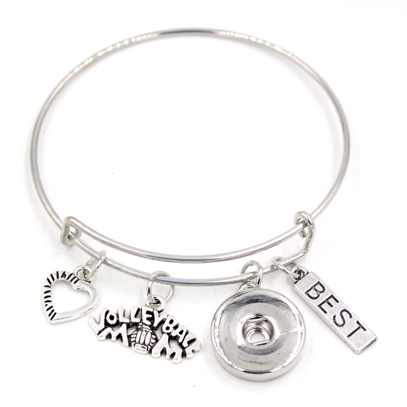 10 шт спортивный волейбол Браслеты я люблю подарок Регулируемый расширяемый