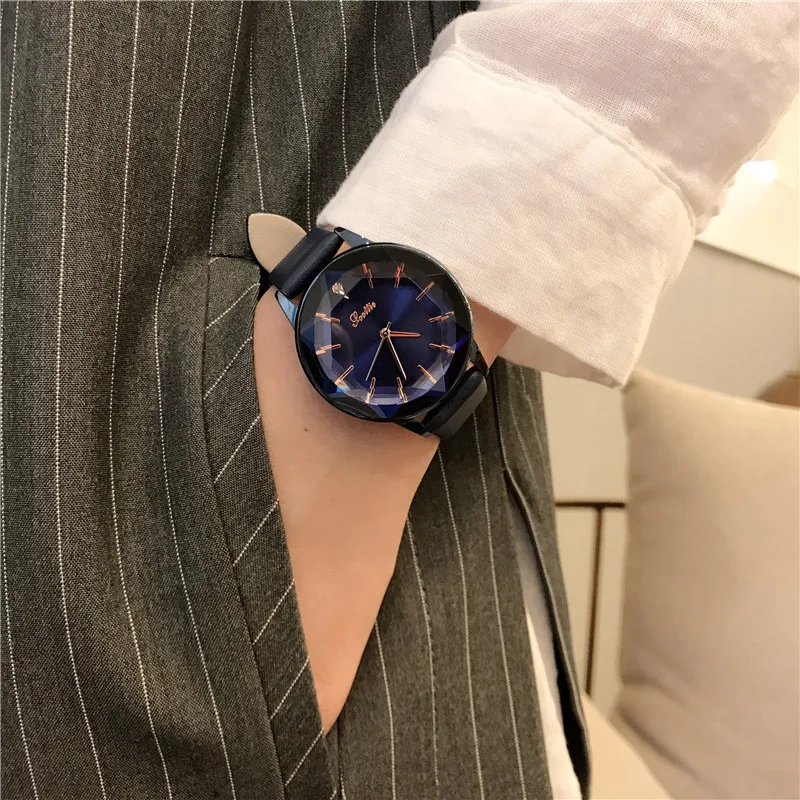 Хит продаж спортивные Стильные кварцевые часы для женщин и девушек круглый