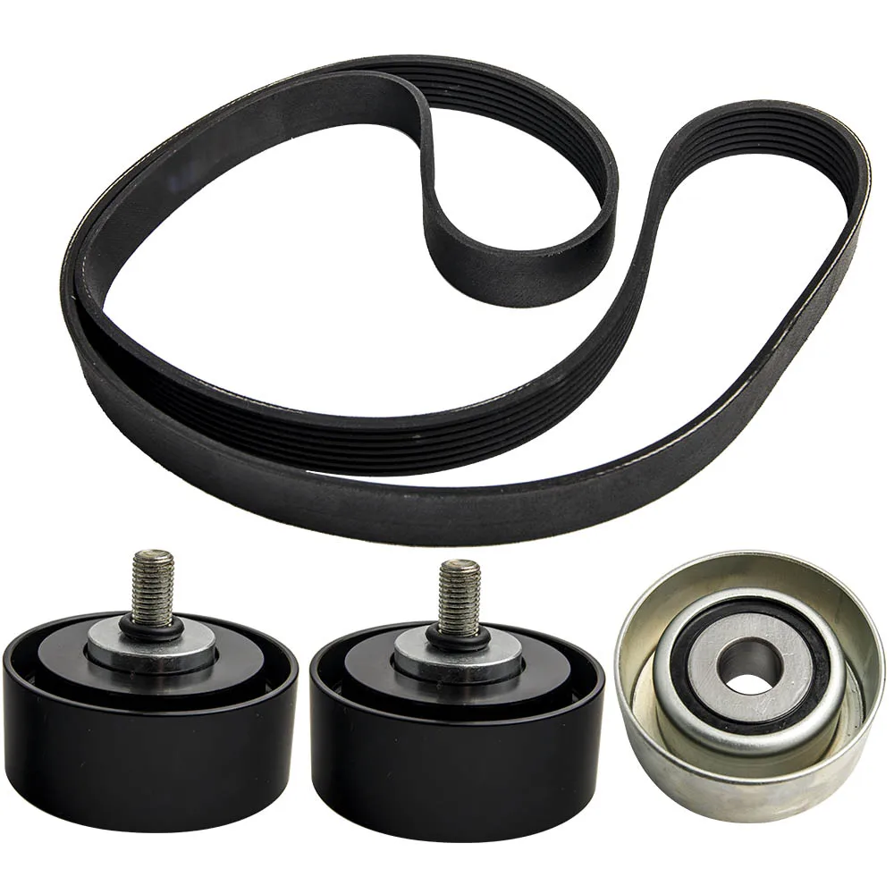 

Full Set Idler Pulleys + Drive Fan Belt For Hilux 1KDFTV KUN16 KUN26 3.0L Diesel