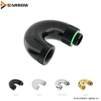 barrow 5 directions 360 degree rotary fittings white black silver gold split water cooling fittings tswt1805 v1