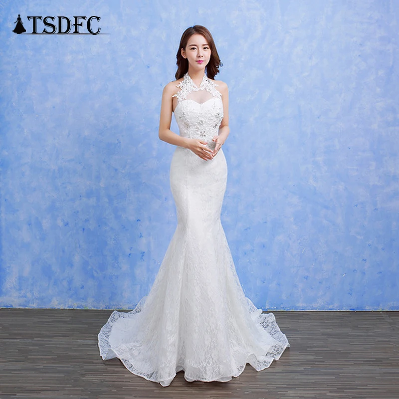 Настоящая фотография 2019 Новое Стильное красивое кружевное свадебное платье для