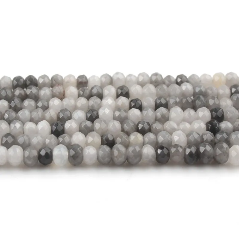 2*4 мм граненые ястребы бусы из камня агата ронли разделительные бусины для DIY