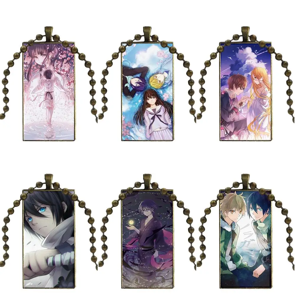 Рождественский подарок Тато норагами аниме модный стеклянный подвесной брелок