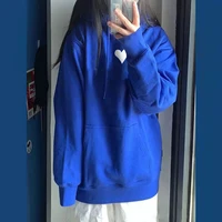 2021 pullovers oversized hoodie sweatshirts blue hoodie womens hoodie kawaii y2k korean fashion loose long sleeve streetwear