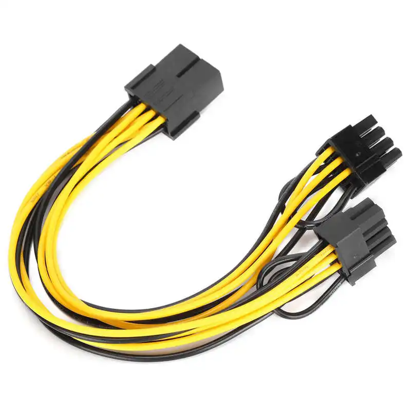 10 пакетов PCIE кабель 8 Pin PCI-E до 2xPCI-E (6 + 2 Pin) PCI Express графическая карта разъем