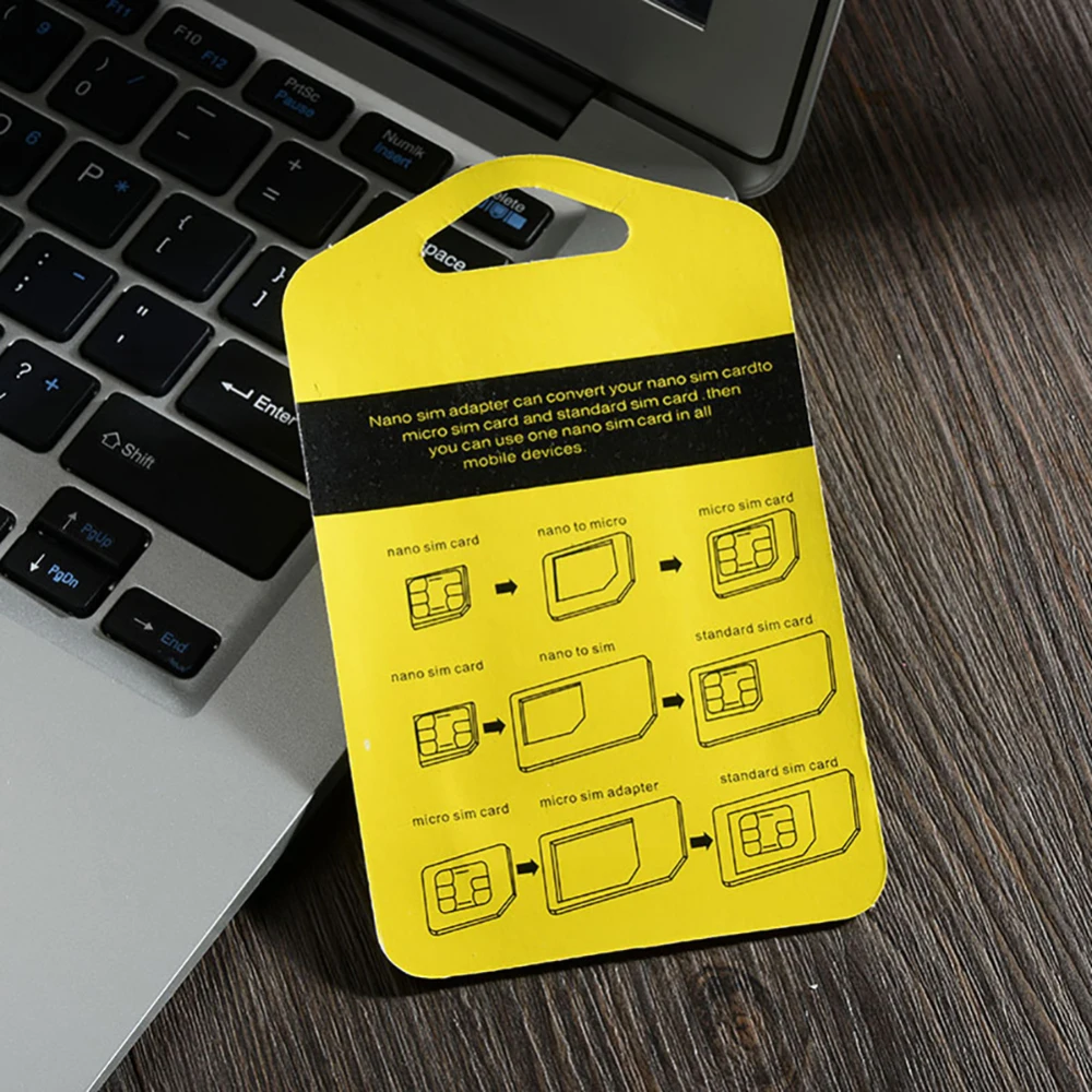 5 в 1 Nano sim-карта для микро стандартных конвертеров адаптер Набор iPhone аксессуары