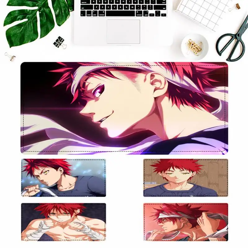 

Nice Food Wars Shokugeki no Soma Soma Yukihira Mouse Pad Gamer Keyboard Maus Pad Desk Mouse Mat Game Accessories For Overwatch