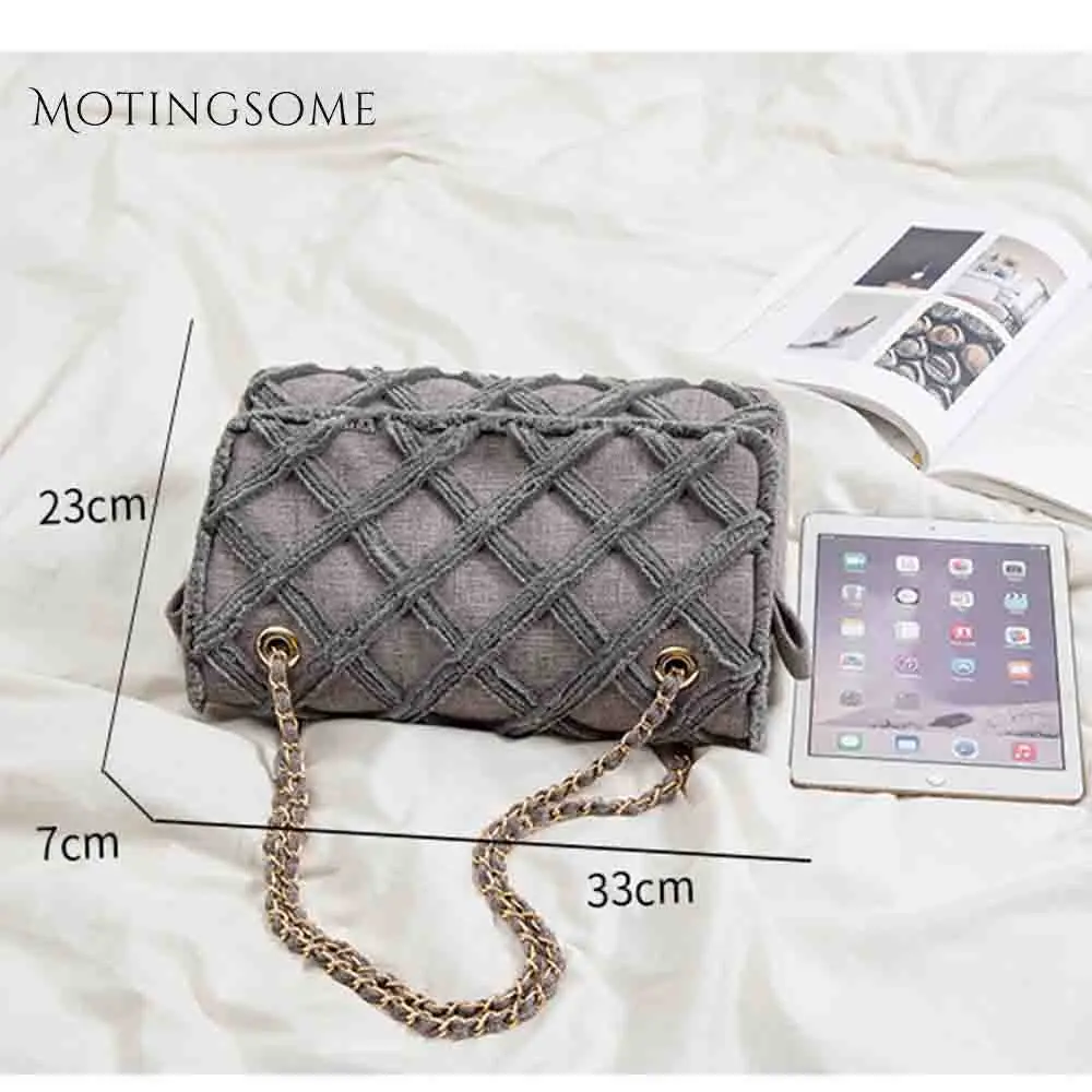 

Luxury Designer Handbags Fashion Women Shoulder Bag Canvas and Short Plush with Chains Large Shopper Bag High Quality Pouch 2021