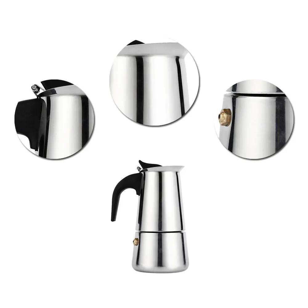 Кофеварка из нержавеющей стали 2/4/6/9 чашек | Дом и сад