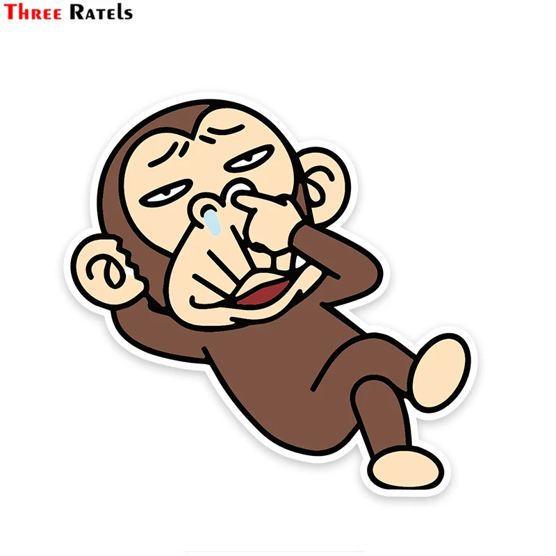 Три Ratels FTC 1024 забавные обезьянки ПВХ Стикеры наклейка для Мобильный телефон