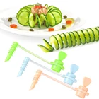 Креативная спиральная овощерезка для фруктов, кухонная резка овощей, узор, резные цветы, гаджет для картофеля, кухонные инструменты, аксессуары