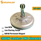 Китайский завод, 2000 Вт, 3000 Вт, 4000 Вт, мощность 48 В, 380 В, напряжение без сердечника, постоянный магнит, генератор переменного тока, мотор сделай сам, ветровая турбина