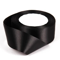 3mm 6mm 10mm 12mm 15mm 20mm 25mm 40mm 50mm black satin ribbons christmas wedding party decoration gift wrapping ribbons 22meters