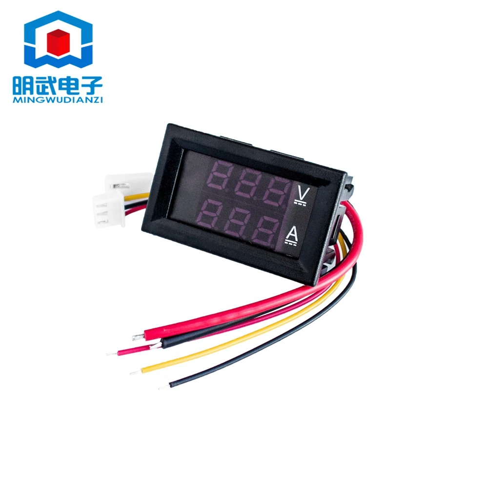 Цифровой мини-вольтметр амперметр постоянного тока 100 в 10 А измеритель Вольт и