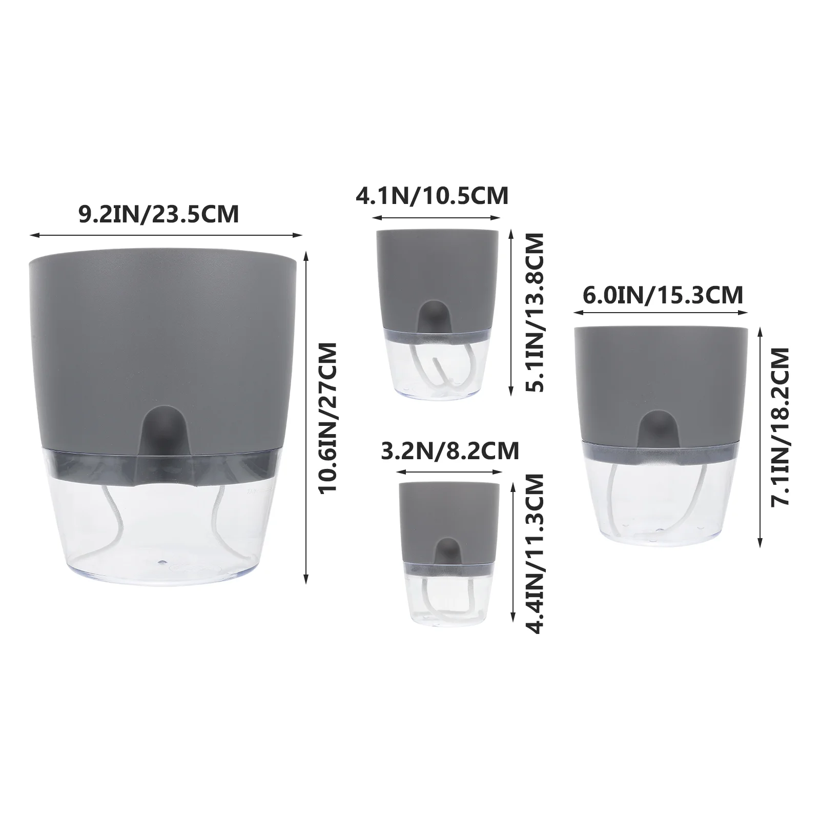 4 шт. разноцветные горшки для сада | Дом и сад