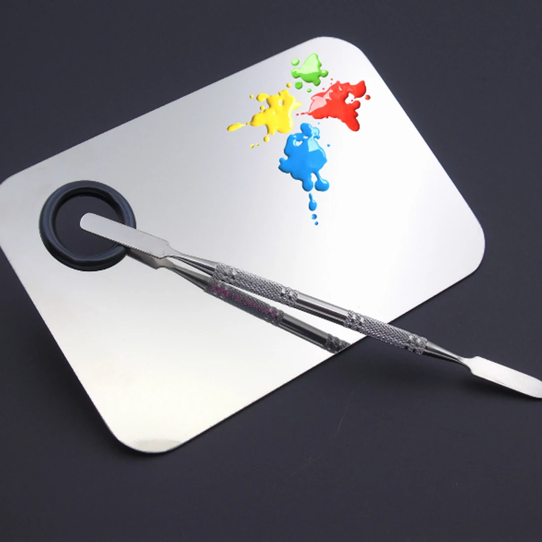 

1 Набор, палитра из нержавеющей стали для дизайна ногтей