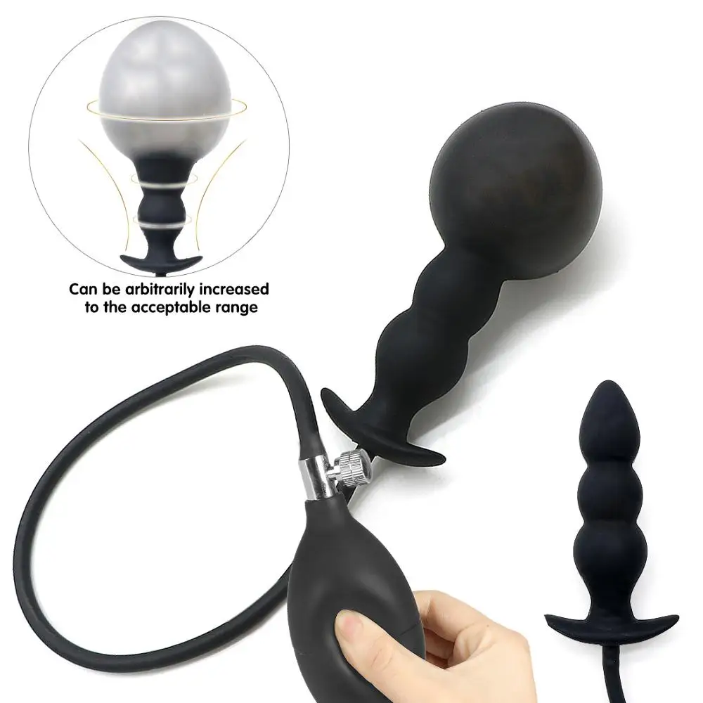 Надувная Анальная пробка с расширенными пробками массажный анальный